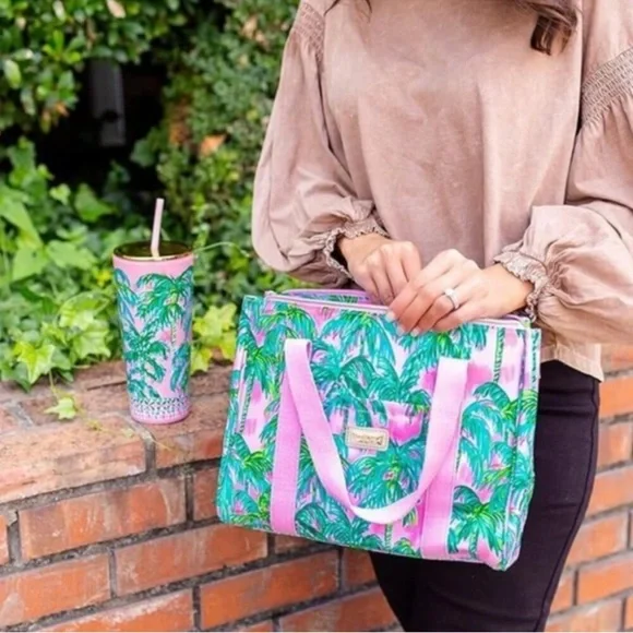 Lilly Pulitzer Tote Cute Lunch Bag Purse - Picture 5 of 8